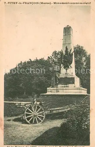 AK / Ansichtskarte Vitry le Francois Monument commemoratif Vitry le Francois