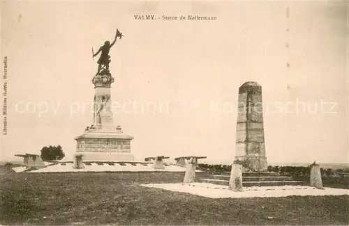AK / Ansichtskarte Valmy_Marne Statue de Kellermann Valmy Marne