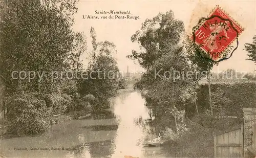 AK / Ansichtskarte Sainte Menehould Aisne vue du Pont Rouge Sainte Menehould