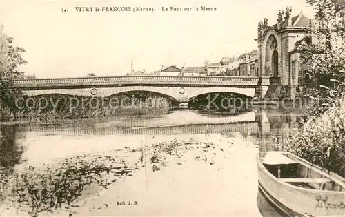 AK / Ansichtskarte Vitry le Francois Le Pont sur la Marne Vitry le Francois