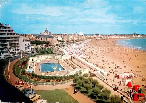 AK / Ansichtskarte Les_Sables d_Olonne La Piscine les Boulevards et la Plage Les_Sables d_Olonne