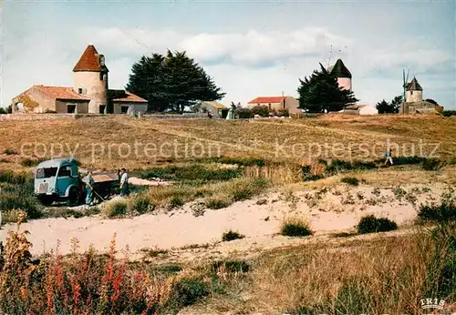 AK / Ansichtskarte Ile_de_Noirmoutier Les moulins de la Gueriniere Ile_de_Noirmoutier