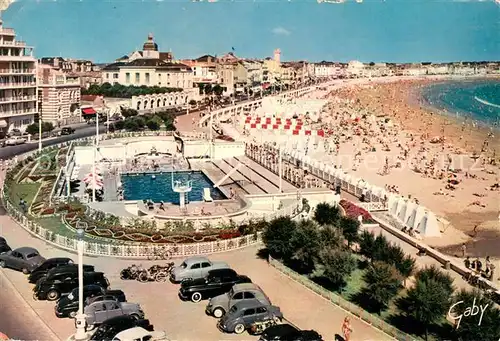 AK / Ansichtskarte Les_Sables d_Olonne La Piscine et la Plage Vue aerienne Les_Sables d_Olonne