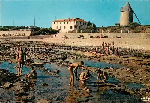 AK / Ansichtskarte Jard sur Mer La Plage au fond Hotel Atlantic Jard sur Mer