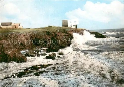 AK / Ansichtskarte Sion_sur_Ocean La Corniche par gros temps Sion_Sur_Ocean