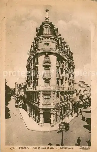 AK / Ansichtskarte Vichy_Allier Rue Wilson et Rue G Clemenceau Vichy Allier
