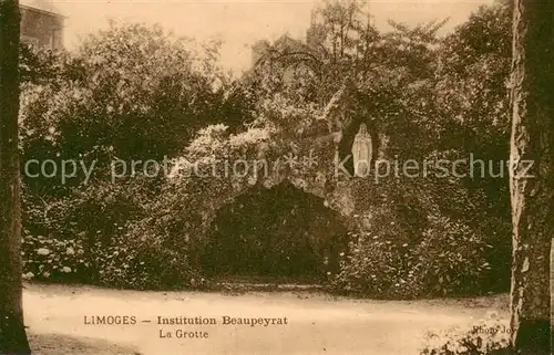 AK / Ansichtskarte Limoges_87 Institution Beaupeyrat La Grotte 