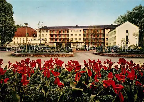 AK / Ansichtskarte Bad_Kreuznach Neue Rheumaklinik Blumenbeet Bad_Kreuznach