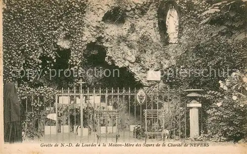 AK / Ansichtskarte Nevers_58 Grotte de ND de Lourdes a la Maison Mere des Soeurs de la Charite de Nevers 