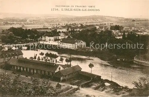 AK / Ansichtskarte L_Isle sur le Doubs Vue generale aerienne L_Isle sur le Doubs