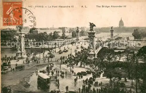 AK / Ansichtskarte Paris Le Pont Alexandre III Paris