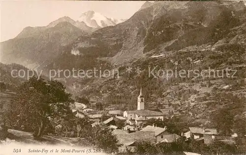 AK / Ansichtskarte Sainte Foy Tarentaise et le Mont Pourri Sainte Foy Tarentaise
