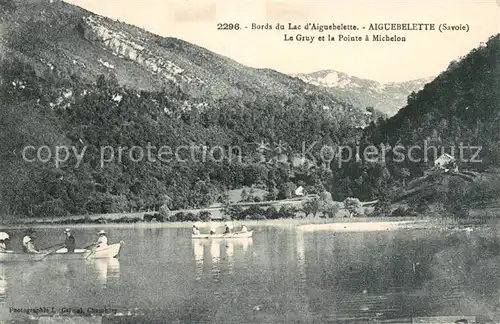 AK / Ansichtskarte Aiguebelette Bords du Lac dAiguebelette Le Gruy et la Pointe a Michelon Aiguebelette