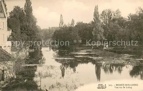 AK / Ansichtskarte Moret sur Loing Vue sur le Loing Moret sur Loing