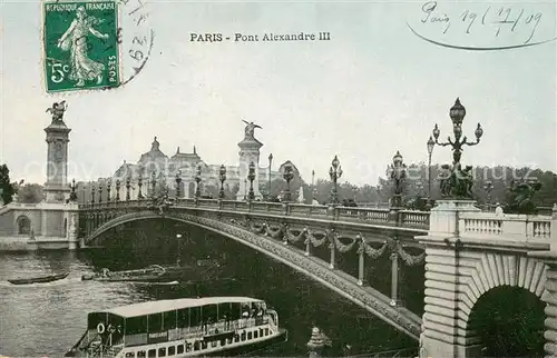 AK / Ansichtskarte Paris Pont Alexandre III Paris