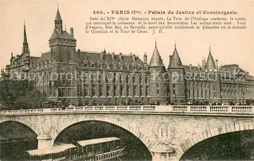 AK / Ansichtskarte Paris Palais de Justice et Conciergerie Paris
