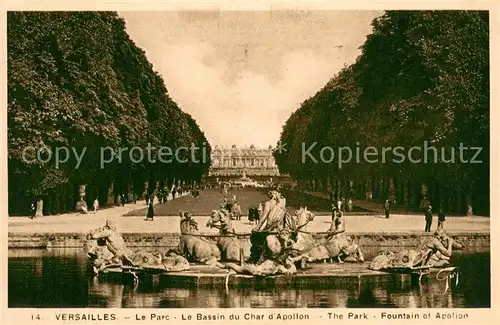 AK / Ansichtskarte Versailles_78 Le Parc Le Bassin du Char d Apollon 