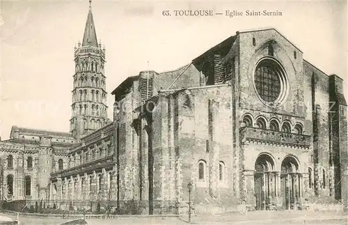 AK / Ansichtskarte Toulouse_Haute Garonne Eglise Saint Sernin Toulouse Haute Garonne