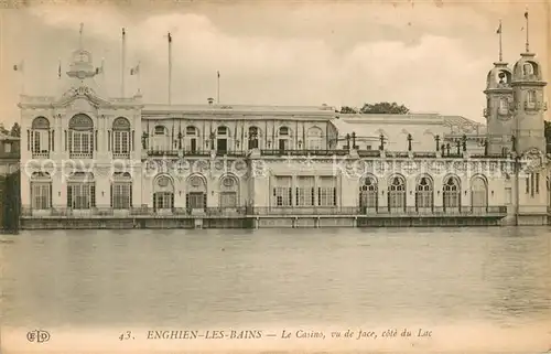 AK / Ansichtskarte Enghien les Bains Le Casino vu de face cote du Lac Enghien les Bains