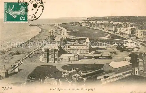 AK / Ansichtskarte Dieppe_76 Le casino et la plage 