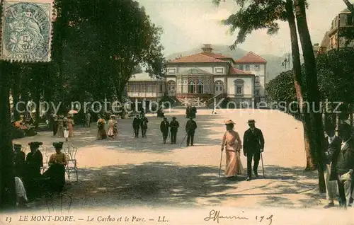 AK / Ansichtskarte Le_Mont Dore_Puy_de_Dome Le Casino et le Parc Le_Mont Dore_Puy_de_Dome
