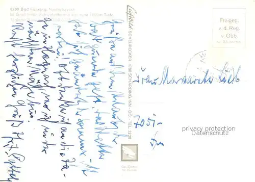 AK / Ansichtskarte Bad_Fuessing Thermalbad Fliegeraufnahme Bad_Fuessing