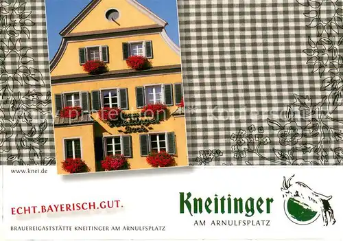 AK / Ansichtskarte Regensburg Brauereigaststaette Kneitinger am Arnulfsplatz Regensburg