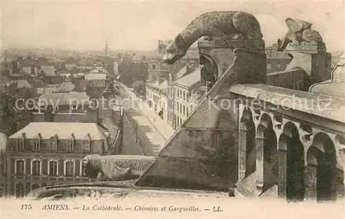 AK / Ansichtskarte Amiens_80 La Cathedrale Chimeres et Gargouilles 