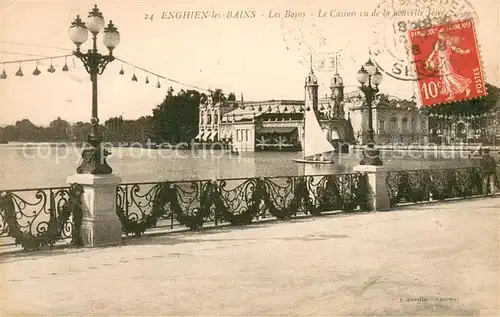 AK / Ansichtskarte Enghien les Bains Le Casino vue de la nouvelle Jetee Enghien les Bains