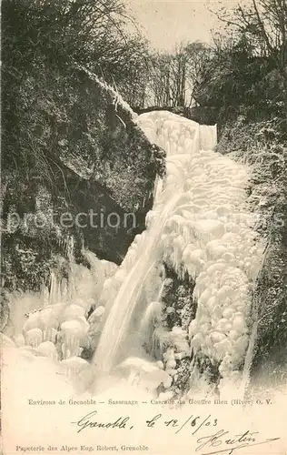 AK / Ansichtskarte Grenoble sassenage Cascade du Gouffre Illeu Grenoble