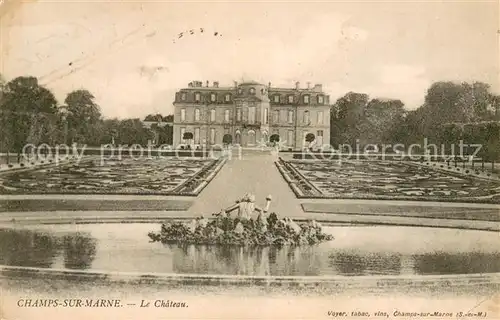 AK / Ansichtskarte Champs sur Marne Le Chateau Champs sur Marne