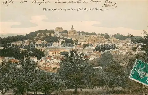 AK / Ansichtskarte Clermont_Oise Vue generale cote Ouest Clermont_Oise