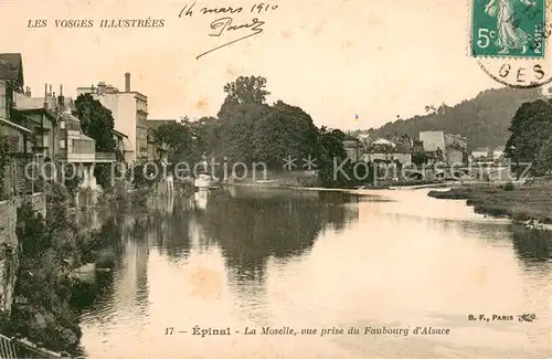 AK / Ansichtskarte Epinal_Vosges_88 La Moselle vue prise du Faubourg d Alsace 