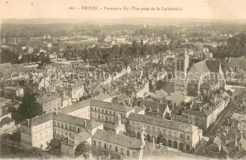 AK / Ansichtskarte Troyes_Aube Panorama Est Vue prise de la Cathedrale Troyes Aube