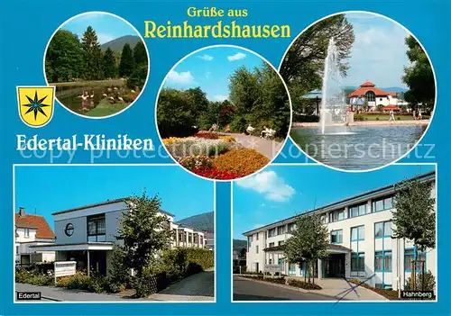 AK / Ansichtskarte Reinhardshausen Edertal Kliniken Hahnberg Reinhardshausen