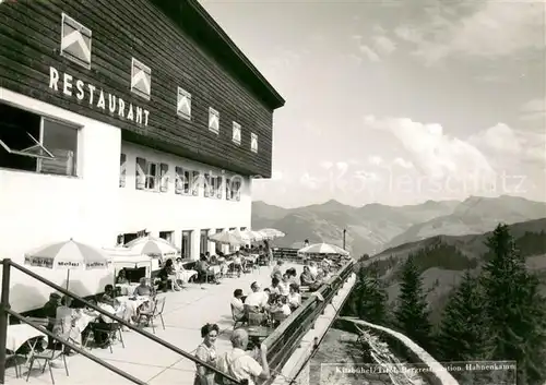 AK / Ansichtskarte Kitzbuehel_Tirol Berg Restaurant Hahnenkamm Kitzbuehel Tirol