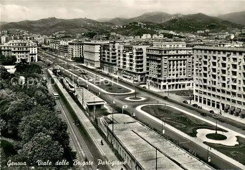 AK / Ansichtskarte Genova_Genua_Liguria Viale delle Brigate Partigiane Genova_Genua_Liguria