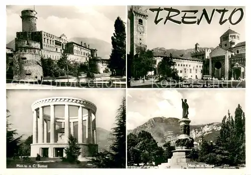 AK / Ansichtskarte Trento Duomo Torre Fontana  Trento