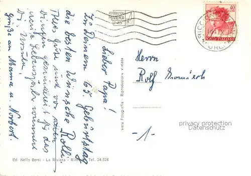 AK / Ansichtskarte Riccione  Riccione