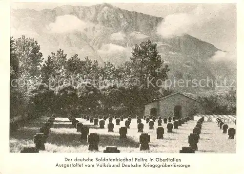 AK / Ansichtskarte Feltre Soldatenfriedhof  Feltre