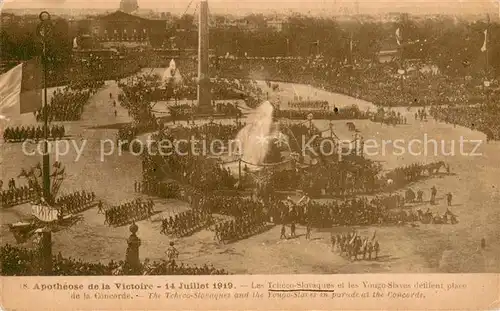 AK / Ansichtskarte Paris Apotheose de la Victoire 14 Juillet 1919 Paris
