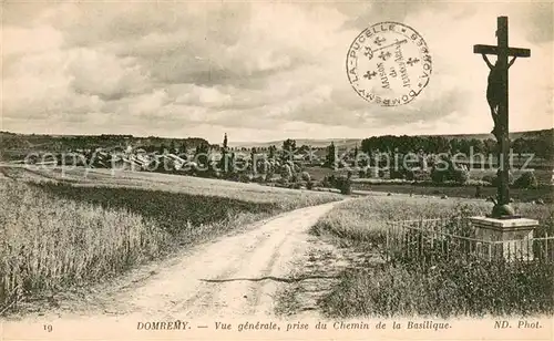 AK / Ansichtskarte Domremy_55 Vue generale prise du Chemin de la Basilique 