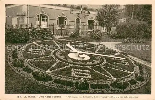 AK / Ansichtskarte Le_Mans_Sarthe Horloge Fleurie Le_Mans_Sarthe