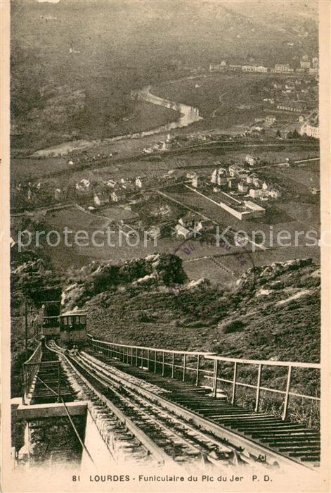 Ak Ansichtskarte Lourdes Hautes Pyrenees Funiculaire Du Pic Du Jer Lourdes Hautes Pyrenees Nr Kr Oldthing Ansichtskarten Hautes Pyrenees