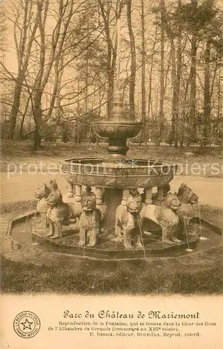 AK / Ansichtskarte Mariemont_Hainaut Parc du Chateau de Mariemont Mariemont Hainaut