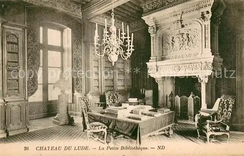 AK / Ansichtskarte Le_Lude Chateau du Lude La Petite Bibliotheque Le_Lude