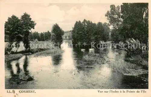 AK / Ansichtskarte Cormery Vue sur lIndre a la Pointe de l Ile Cormery