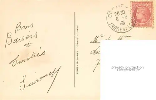 AK / Ansichtskarte Cormery Vue sur lIndre a la Pointe de l Ile Cormery