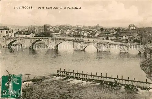 AK / Ansichtskarte Limoges_87 Pont Saint Martial et Pont Neuf 