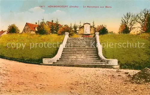 AK / Ansichtskarte Herimoncourt Le Monument aux Morts Herimoncourt